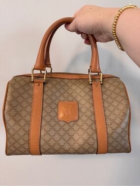 Vintage Celine Macadam Boston Bag